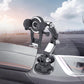 Car water cup phone holder with adjustable clamp, black, mounts to cup position