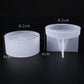 Round ribbed silicone mold, sizes marked 8.2 cm and 6 cm