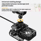 Motorcycle rotating phone cooling bracket with adjustable mount for landscape and portrait