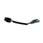 Temperature control switch assembly with black cable and green terminal plug