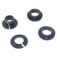 Dark blue throttle bushing pieces with center hole for outboard motor