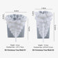 3D Christmas tree silicone mold, Mold 01 and Mold 02 with size measurements