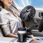 SHUNWEI car cup holder fan mounted in vehicle interior with adjustable fan head