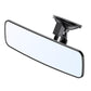 Wide-angle reversing mirror with black frame and suction mount attachment