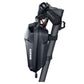 Waterproof EVA hard-shell front handlebar bag, dark gray, zip-top storage compartment