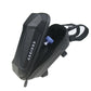 Waterproof handlebar bag with EVA hard shell, dark gray, zip opening with inner pocket