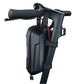 Waterproof electric scooter handlebar bag, dark gray EVA hard shell, side mounting straps