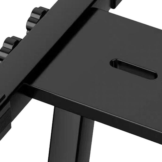 Black keyboard stand top with handle slot and thick reinforced center panel