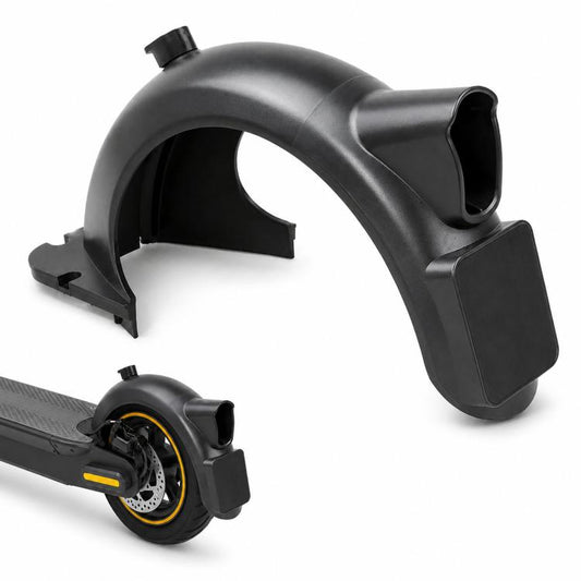 Rear scooter fender mudguard, matte black replacement with mounting brackets