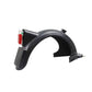 Rear scooter fender mudguard with red taillight, black support arms