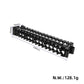 Black plastic battery cell holder spacer bracket with dimensions 331mm by 49mm