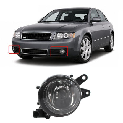 Fog light mounting area on front bumper with round fog lamp opening