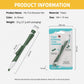 Retractable tick remover tool pen with standing base, green pen and product packaging