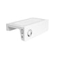 White motion-sensor LED nightlight sconce, compact wall-mount with circular sensor