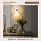 Motion sensor clock night light with adjustable brightness from 10% to 100%