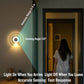 Motion sensor wall night light with sensing range 3–5 m and 120° angle