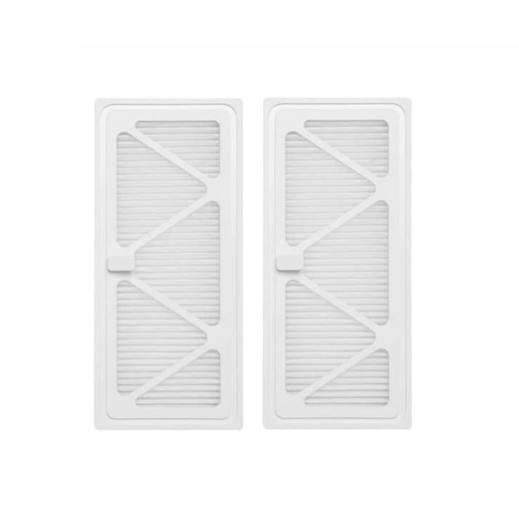 Two-pack replacement vacuum filters, white frame with pleated media