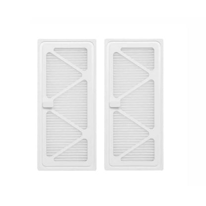 Two-pack replacement vacuum filters, white frame with pleated media
