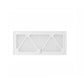 Pleated replacement vacuum filter cartridge, white frame with folded sections