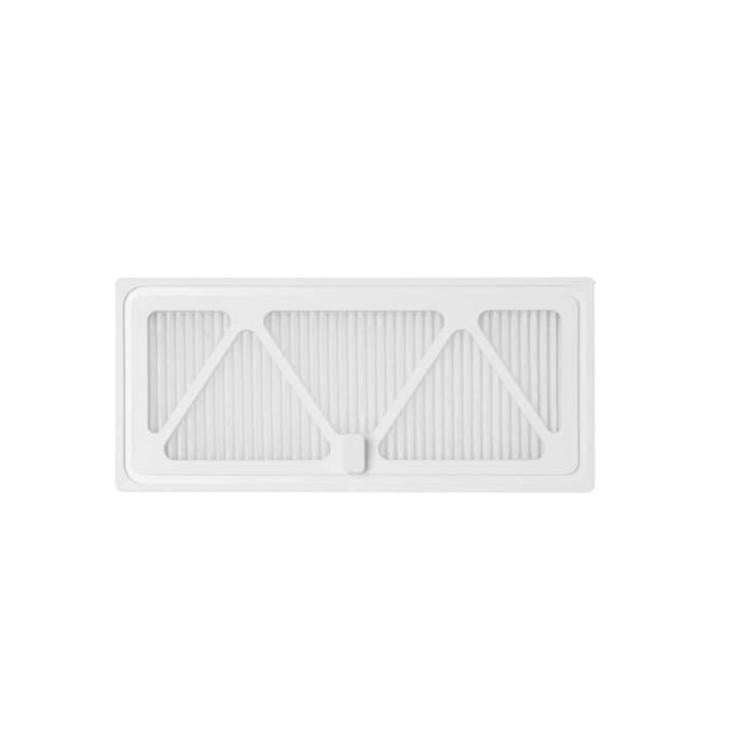 Pleated replacement vacuum filter cartridge, white frame with folded sections