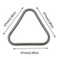 Triangular seal ring with 47 mm size markings, dark gray.