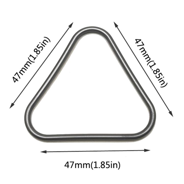 Triangular seal ring with 47 mm size markings, dark gray.