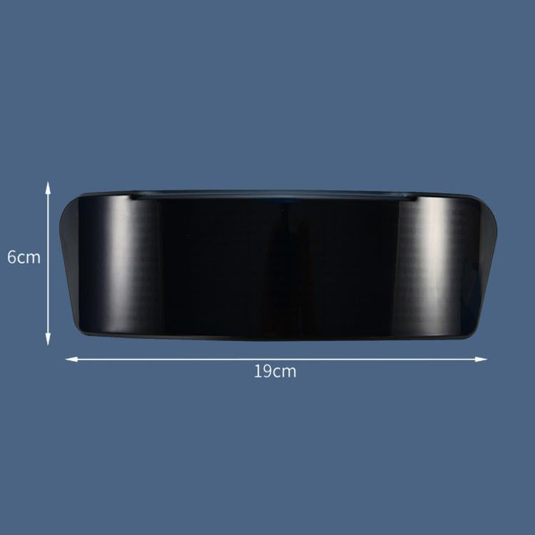 Black LED helmet display screen, 19cm wide and 6cm tall