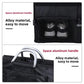 Black trunk shoe pocket with mesh front and curved carry handle