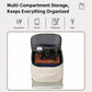 Travel laptop backpack with open main compartment and inner organizer pockets