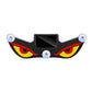 Solar car window warning light with blinking red and yellow eye design, black frame, 3 suction cups