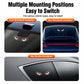 Solar car window warning light with suction cups for multiple window mounting positions