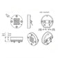 AMT-42 pneumatic car tweeter horn technical diagram with dimensions and brackets