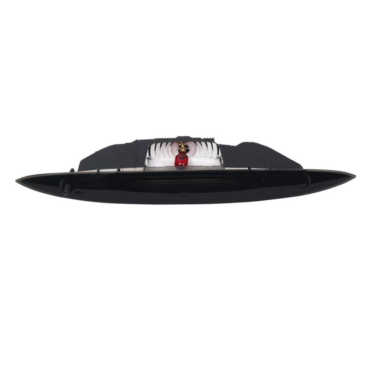 High-mount brake warning light with black housing, underside view