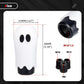 White ghost car shift head with black eyes, size diagram and thread insert detail