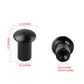 Aluminum alloy handbrake release button cover, black cap size diagram.