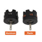 Nut extractor drill adapter with aluminum and plastic options, 1/2 marking