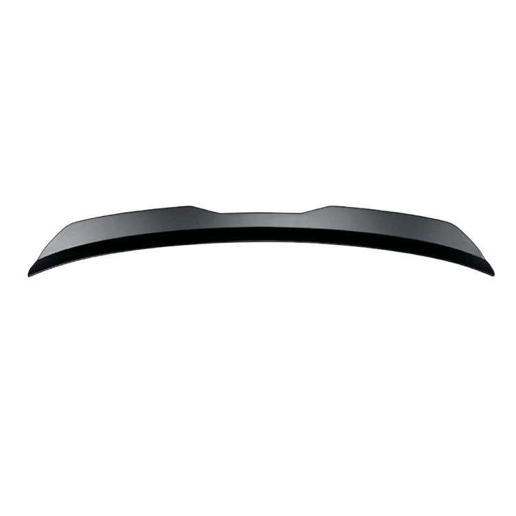 Universal rear roof spoiler, matte black curved lip
