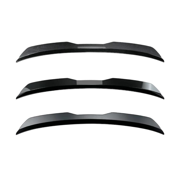 Set of universal rear roof spoilers, black and carbon fiber textures