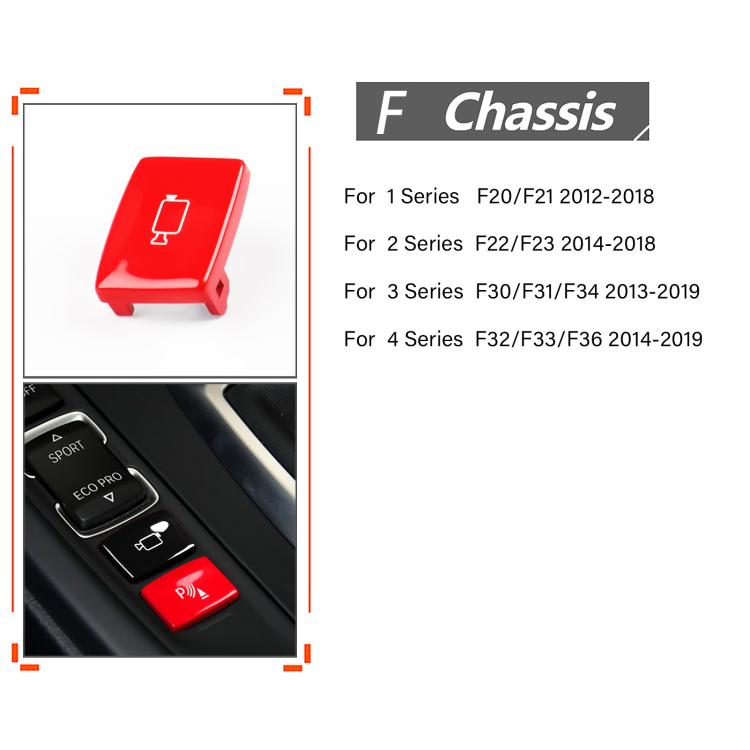 Red rear camera switch button with mounting clip shown on chart background
