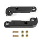 Steering lock retrofit adapter set, black aluminum bracket with E36 label and included hardware