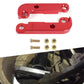 Steering lock retrofit adapter set, red aluminum bracket with E36 marking and included hardware