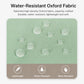 Mint green water-resistant Oxford fabric backpack with subtle pattern texture
