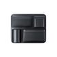 Car trunk seatback storage hanging bag with two side cup holders and front compartment