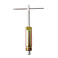 Compression sleeve puller tool with T-handle and cylindrical brass-colored body