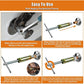 Compression sleeve puller tool with handle and spring shaft for pipe fittings