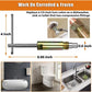 Compression sleeve puller tool with long threaded rod, brass sleeve, and T-handle