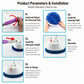 Cordless electric window cleaner with charging setup and round spinning scrub pad