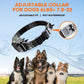 Adjustable black electronic training collar with buckle and waterproof design