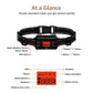 Black GPS dog training collar control unit with mode, GPS, and radius buttons