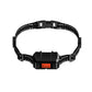 Black outdoor pet training GPS collar with waterproof receiver module